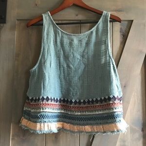 Light blue tank top from Urban Outfitters